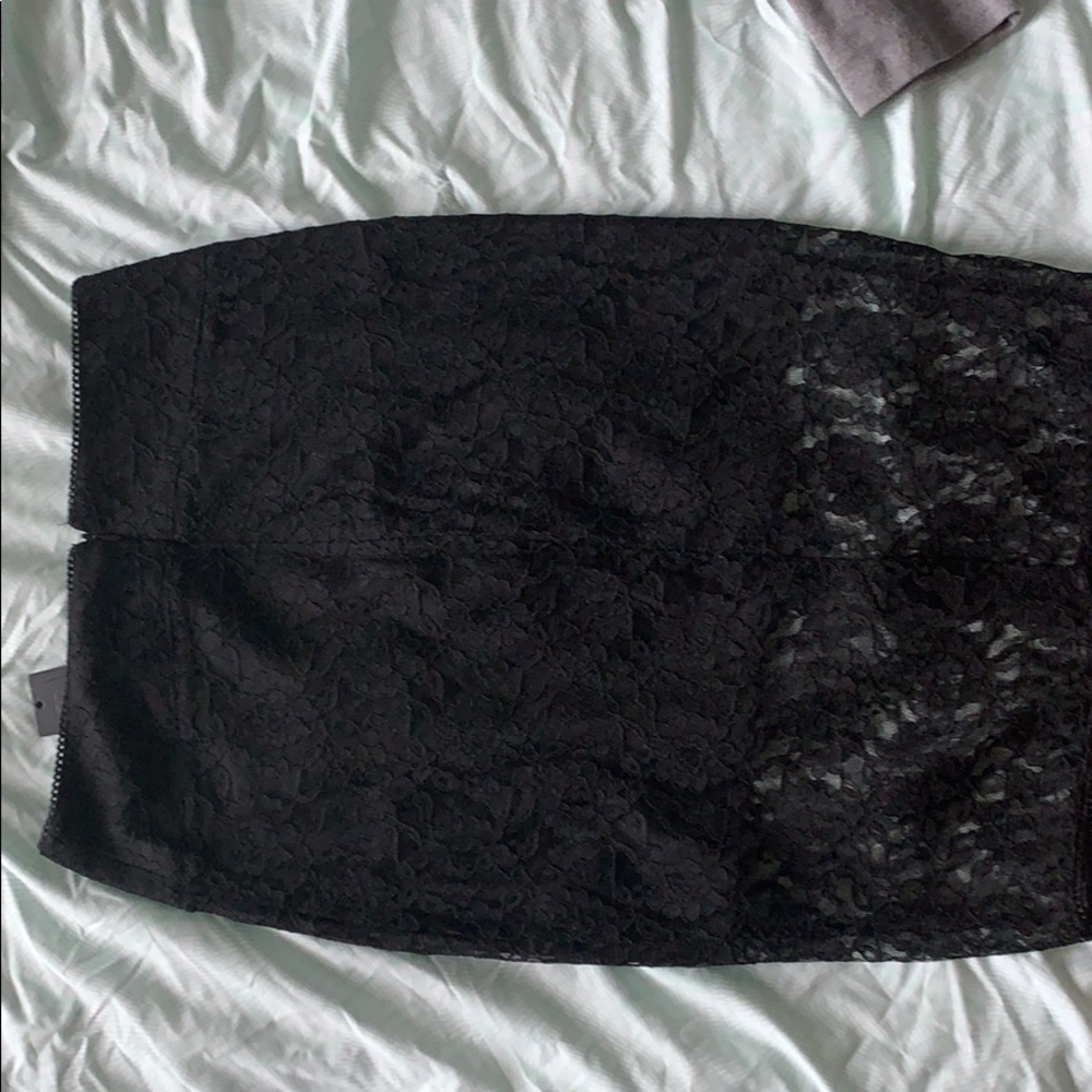 Black Guess Lace Pencil Skirt